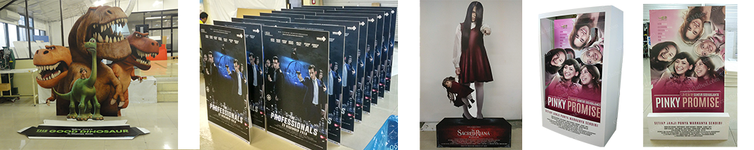 UV Flatbed Digital Printing | Standee – Cinema Standee – Standee Bioskop Corrugated Paper